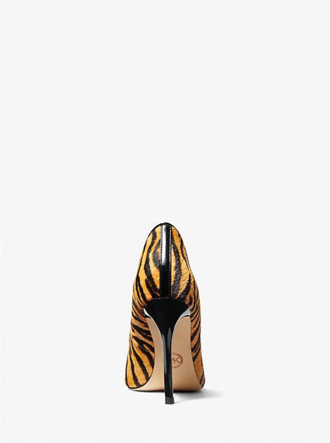 Parker Tiger Print Calf Hair and Leather Pump