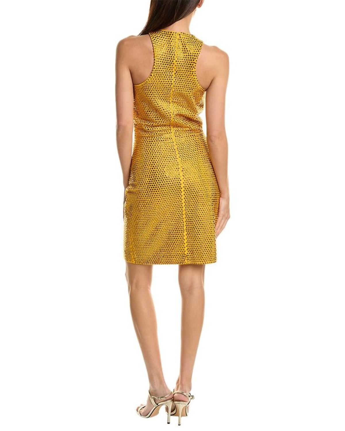 Michael Kors Collection Crystal Embroidered Tank Dress