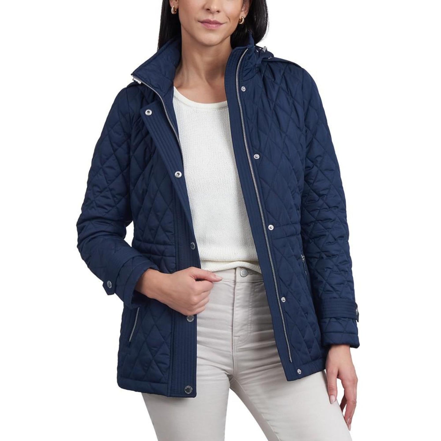 Women's Quilted Hooded Anorak Coat