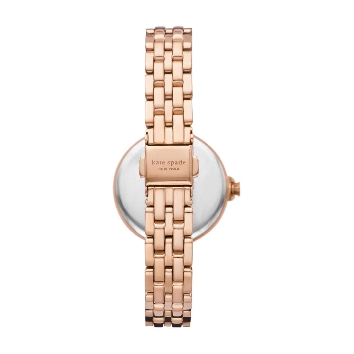 kate spade new york women's chelsea park three-hand date, rose gold-tone stainless steel watch