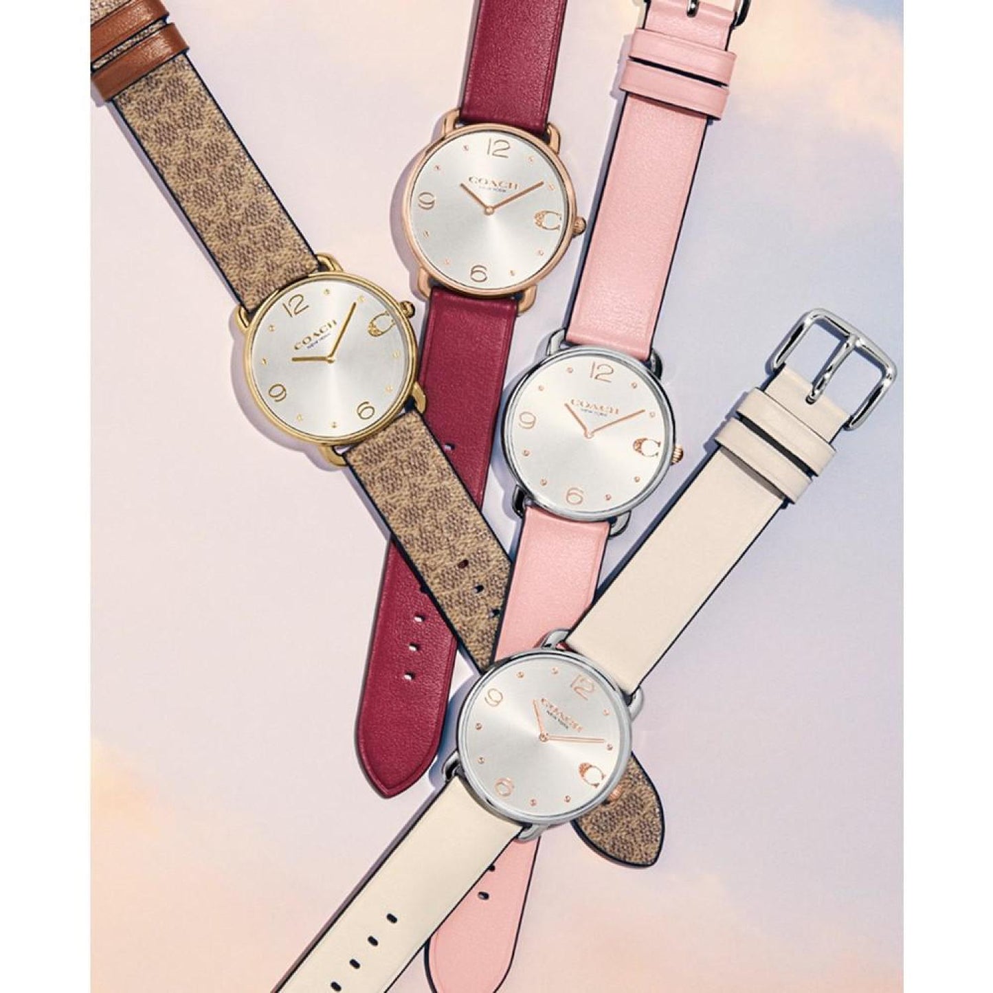 Women's Elliot Blush Leather Strap Watch, 36mm