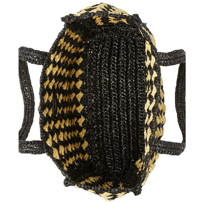 High Tide Striped Raffia Medium Tote