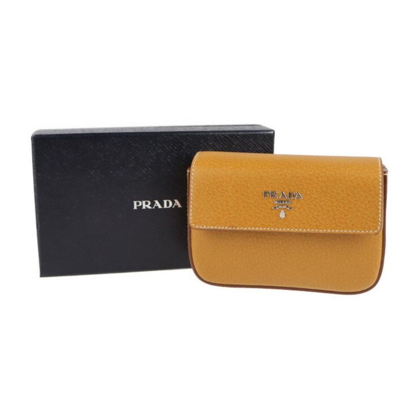 Prada Leather Clutch Bag (Pre-Owned)