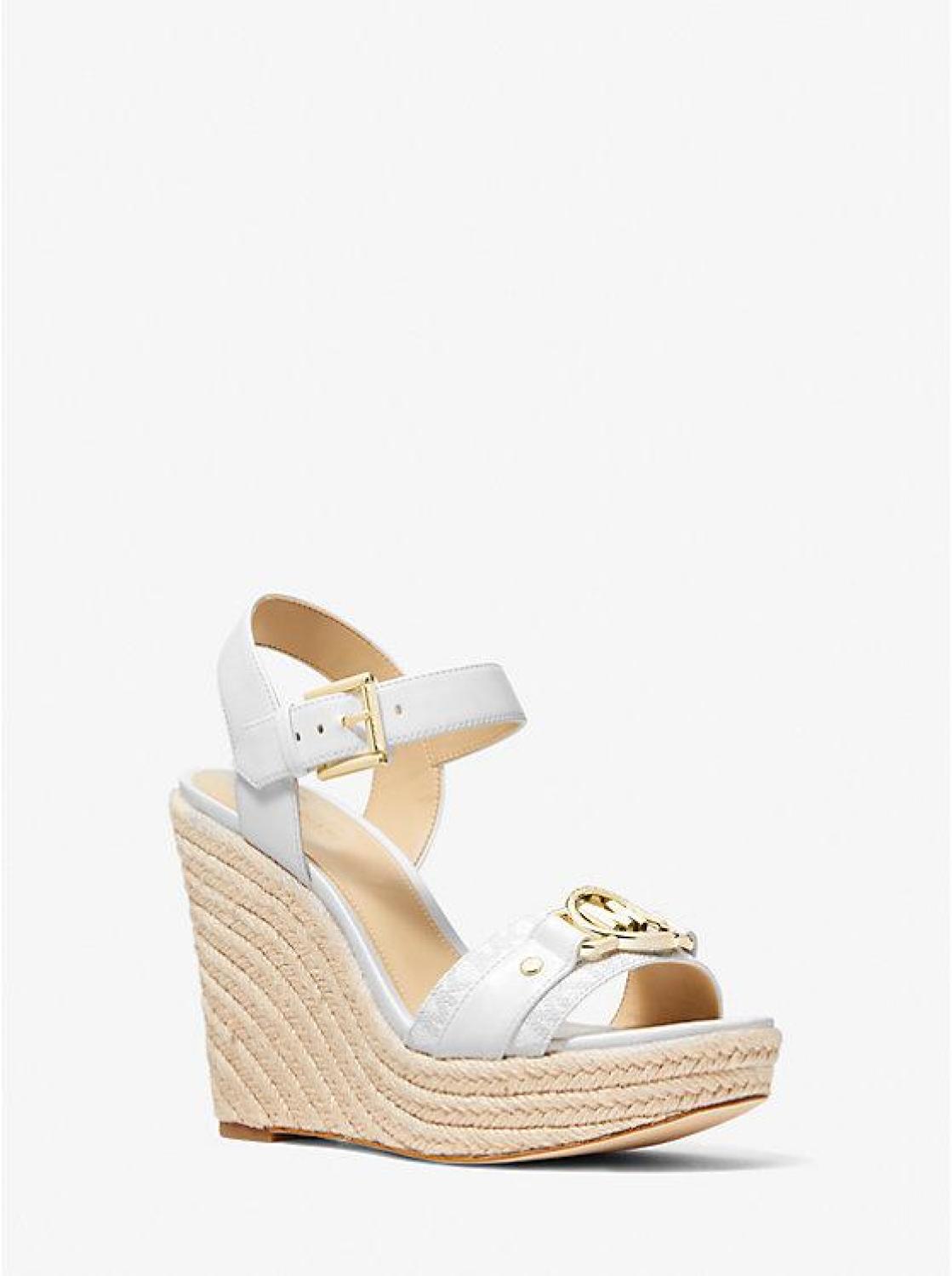 Rory Logo Trim Wedge Sandal