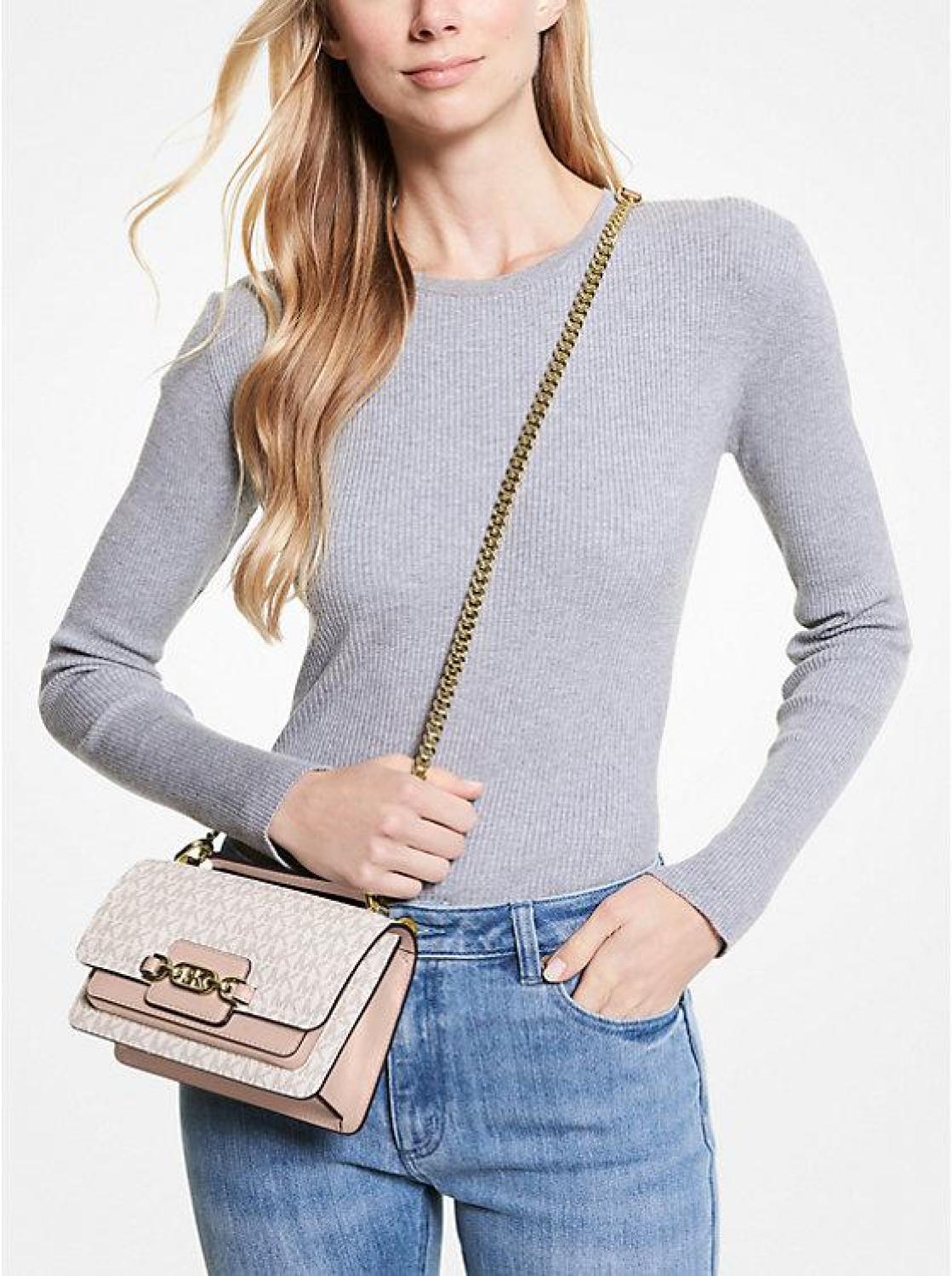 Heather Extra-Small Logo Crossbody Bag