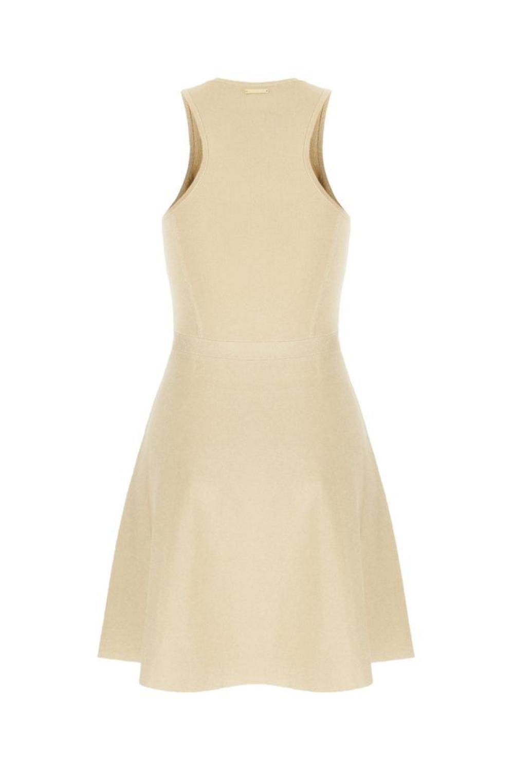 Michael Michael Kors Zip Detailed Crewnek Sleeveless Dress