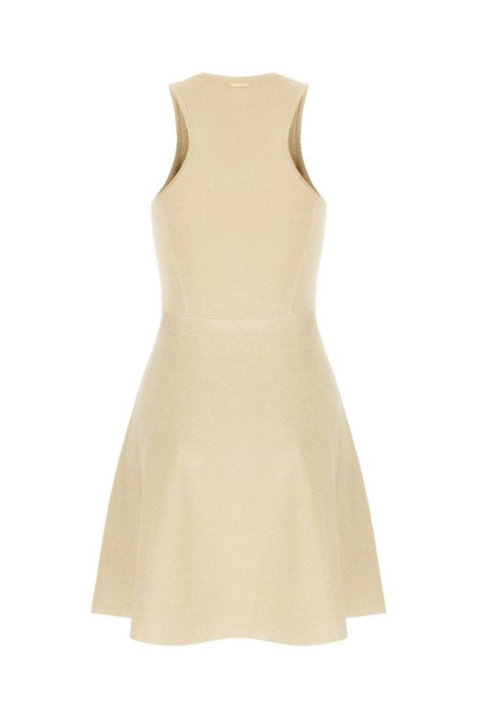 Michael Michael Kors Zip Detailed Crewnek Sleeveless Dress