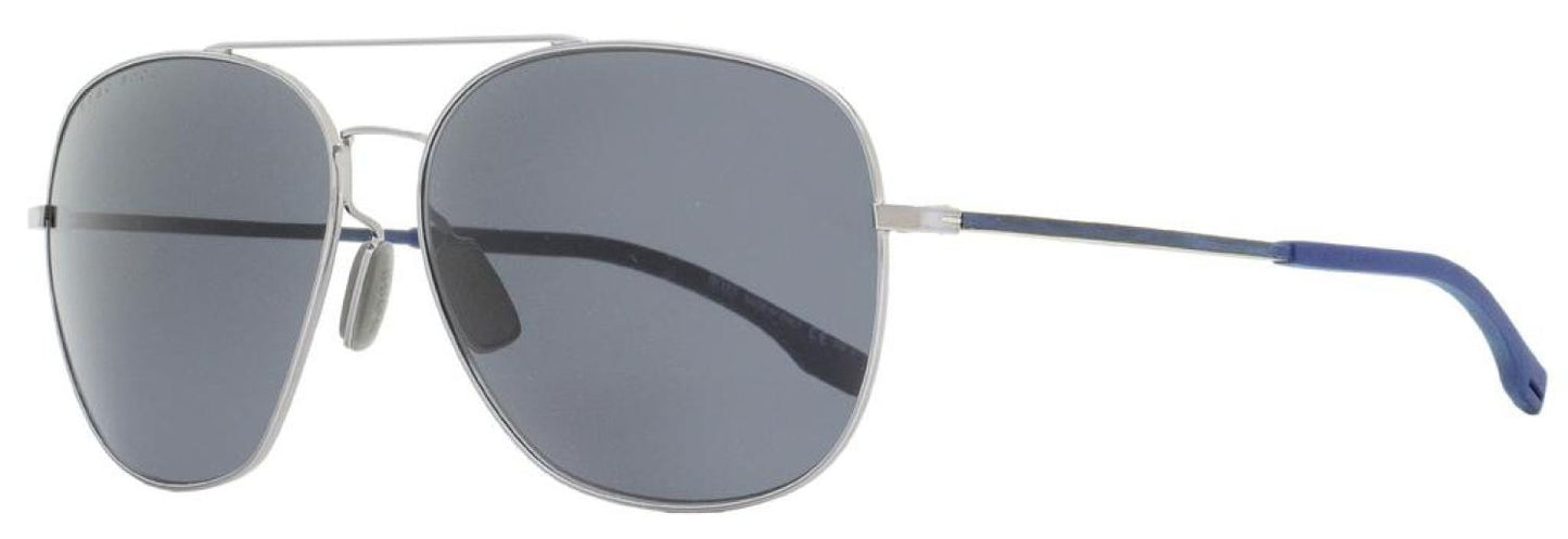 Hugo Boss Men's Pilot Sunglasses B1032FS 6LBIR Ruthenium/Blue 62mm