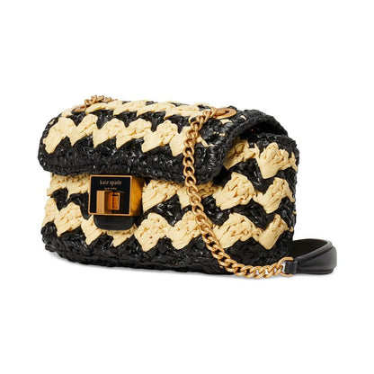 Evelyn Mini Raffia Crossbody