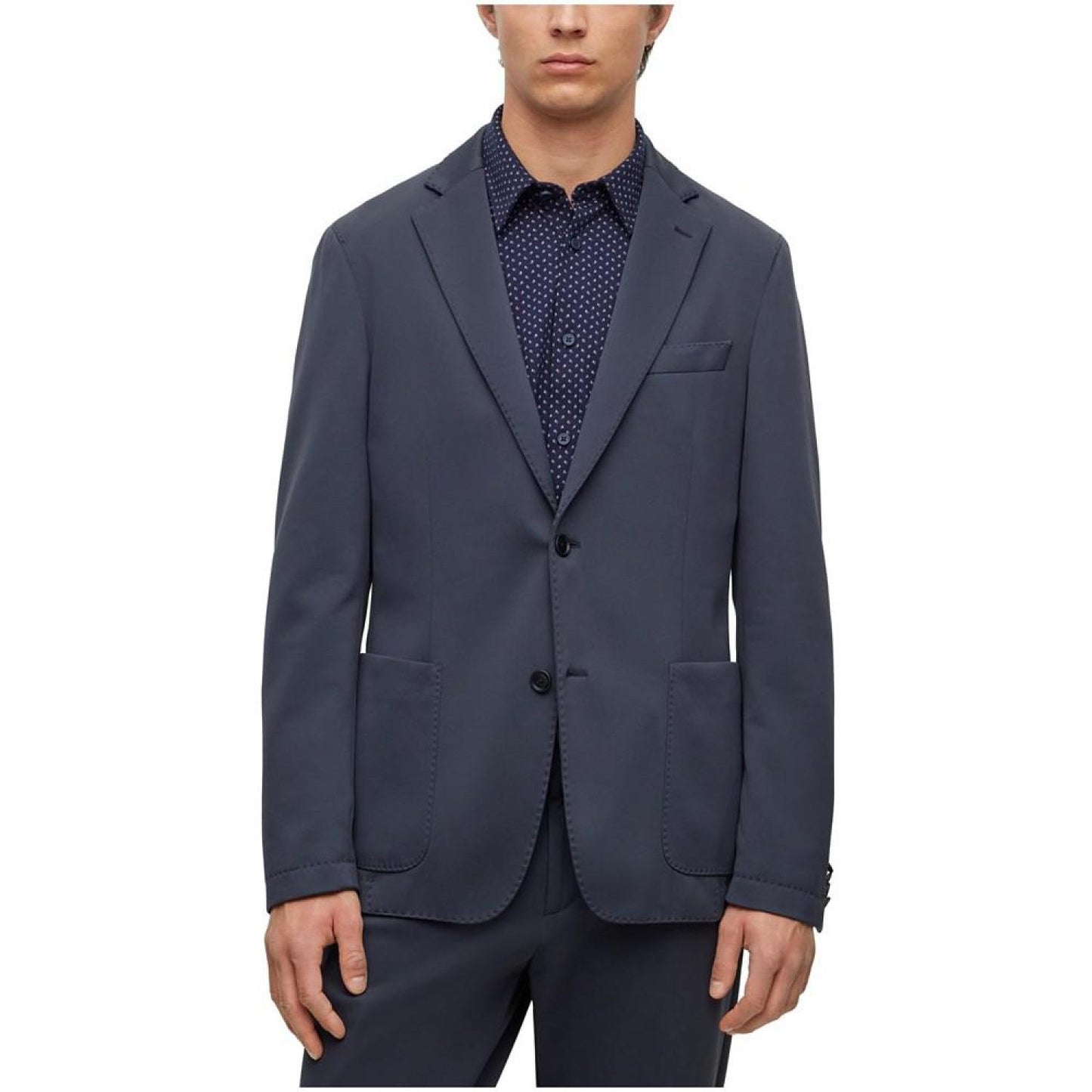 Men's Micro-Patterned Performance Slim-Fit Jacket