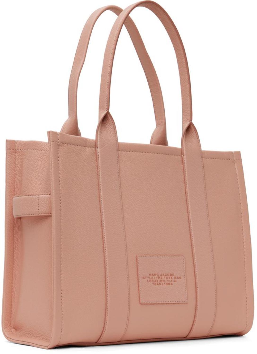 Pink Large 'The Leather' Tote