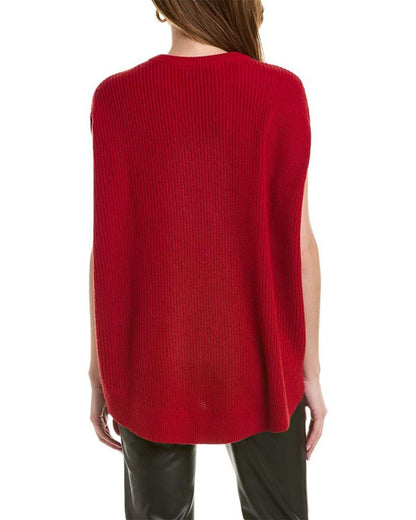 Michael Kors Collection Sharker Rib Cashmere Cocoon Sweater