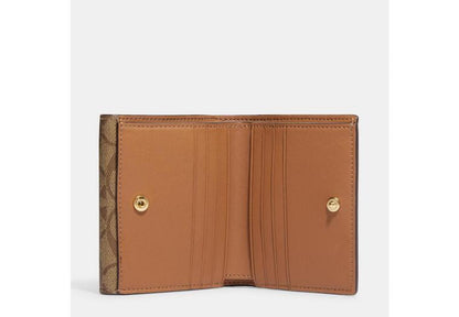 Coach Outlet Small Morgan Wallet In Blocked Signature Canvas