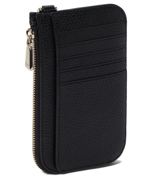 Ava Pebbled Leather Coin Card Case Wristlet