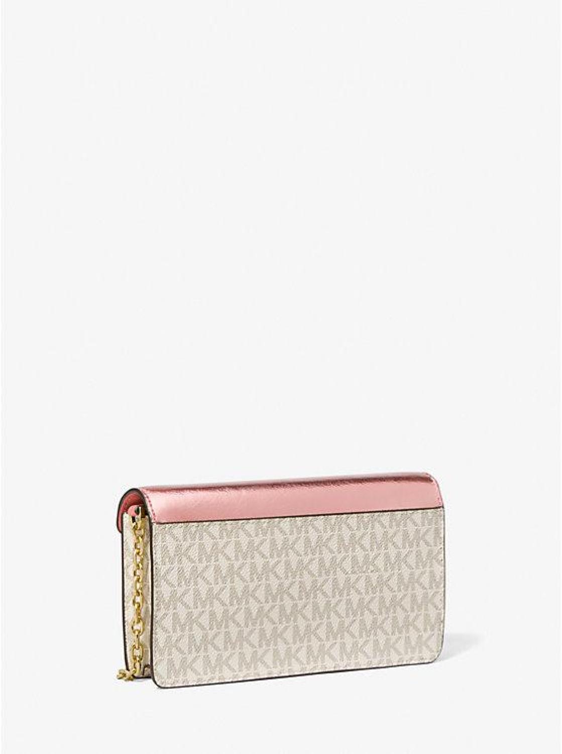 Jet Set Travel Small Signature Logo Clutch Crossbody Bag