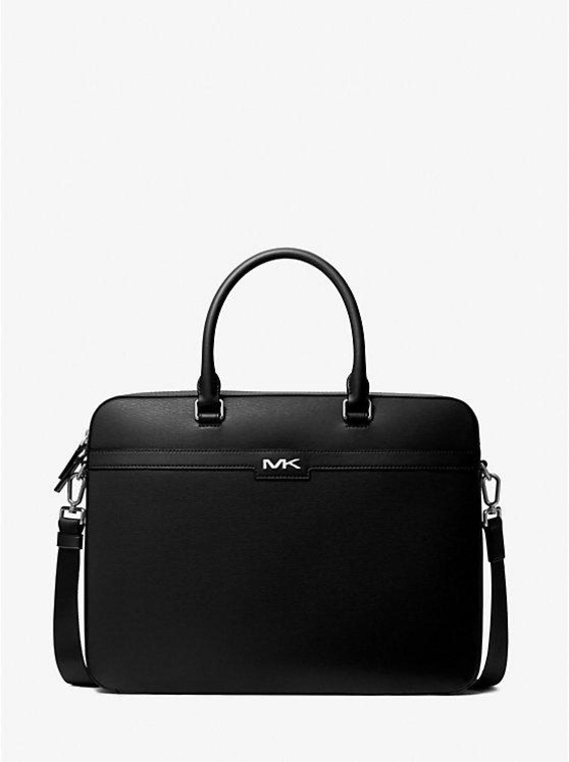 Cooper Textured Faux Leather Briefcase