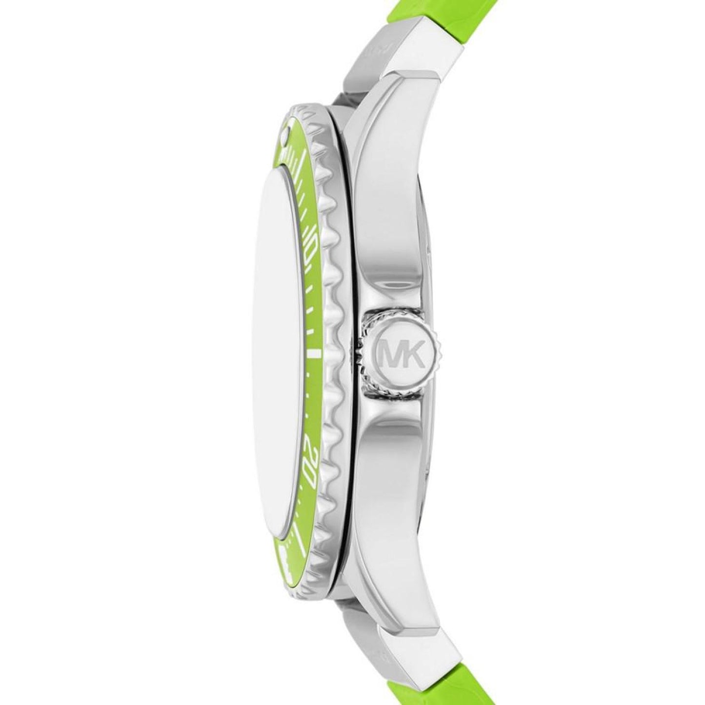 Women's Everest Quartz Three-Hand Lime Green Silicone Watch 43mm