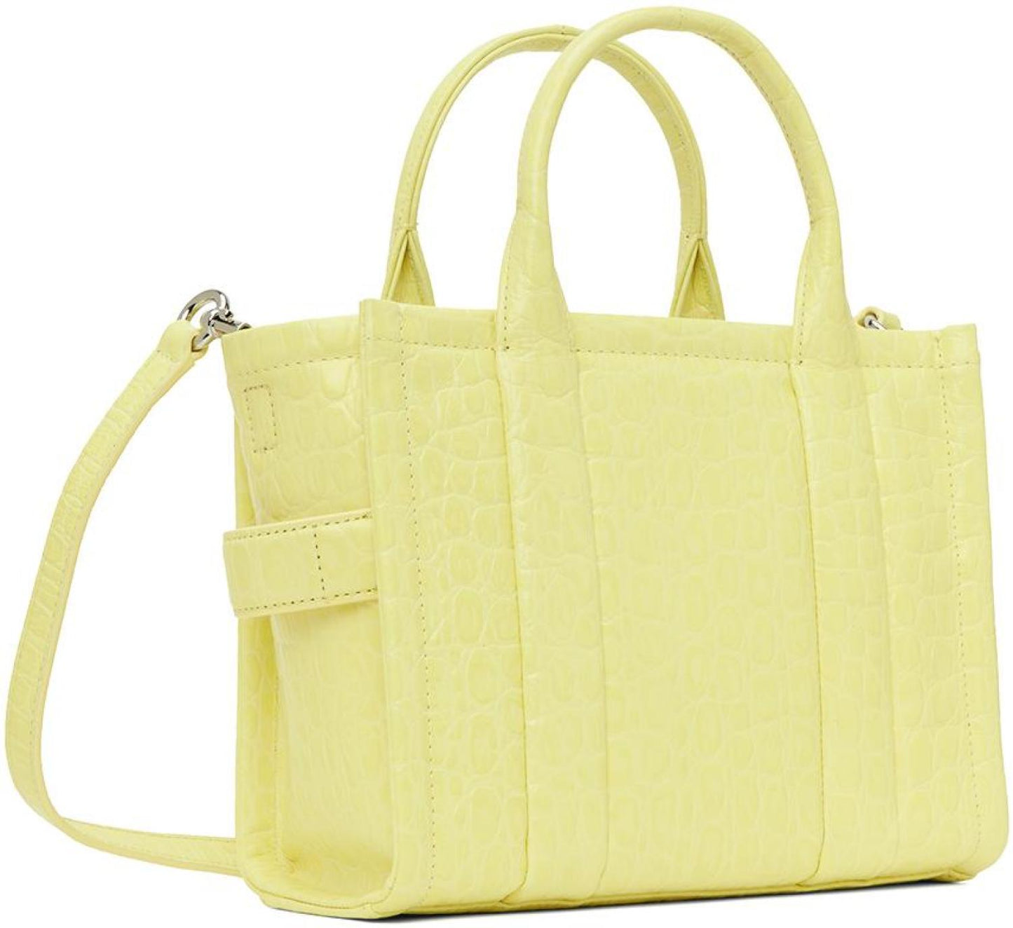 Yellow 'The Croc-Embossed Small' Tote