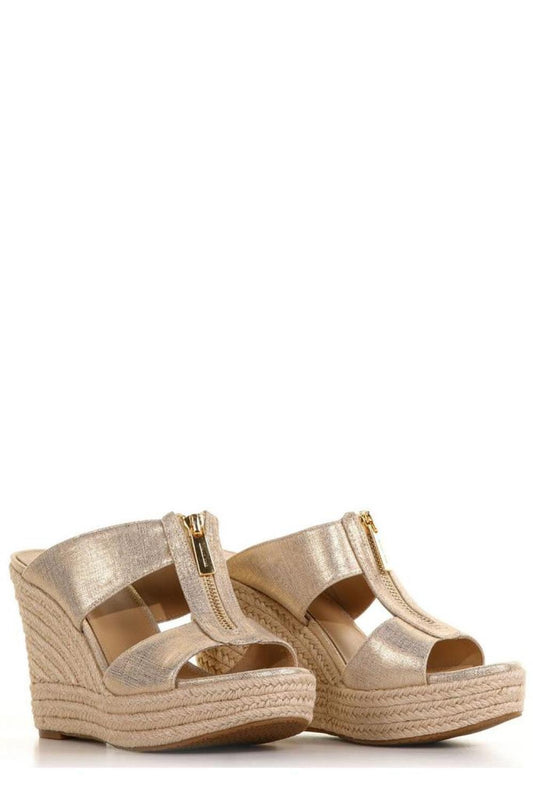 Michael Michael Kors Bradley Metallic Wedge Sandals