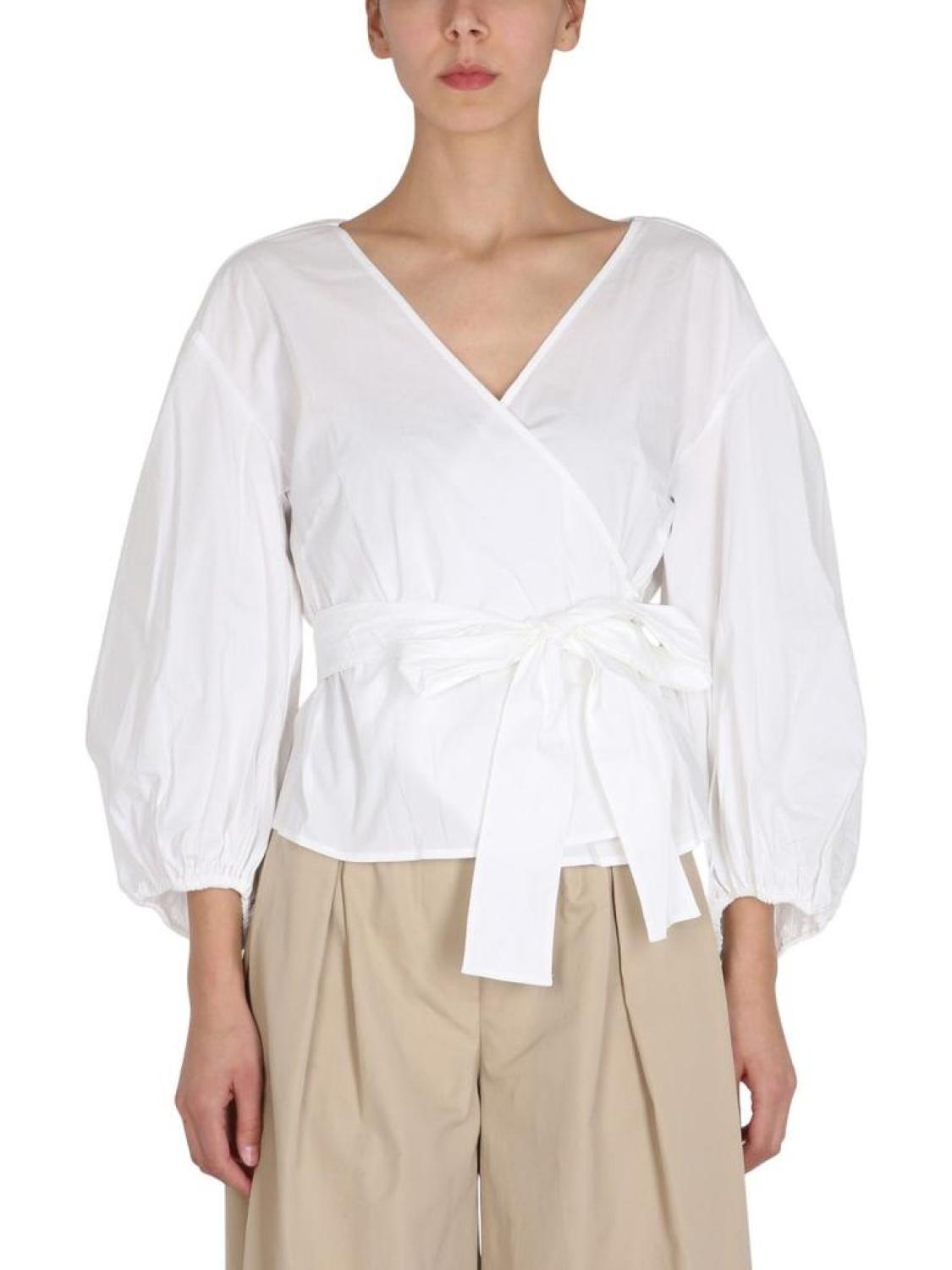 Michael Michael Kors V-Neck Wrap Blouse