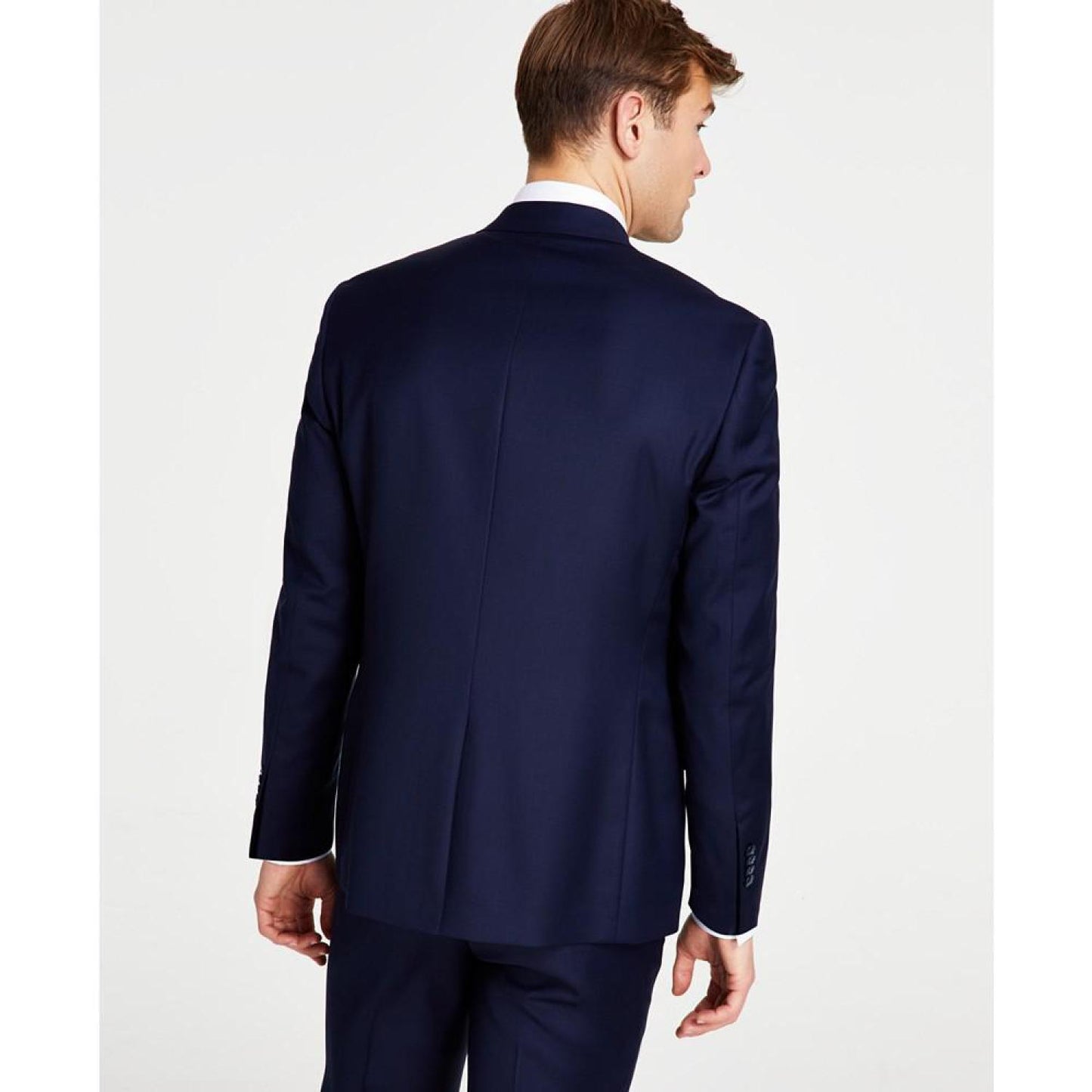 Men's Classic-Fit Wool Stretch Solid Suit Jacket