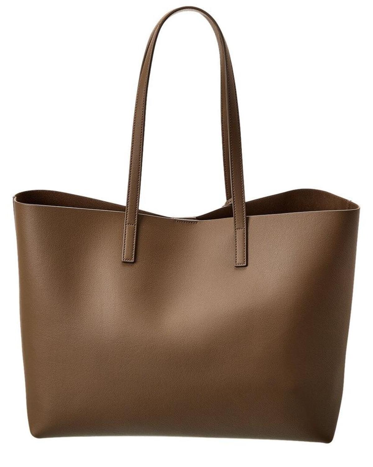 Saint Laurent E/W Leather Shopper Tote