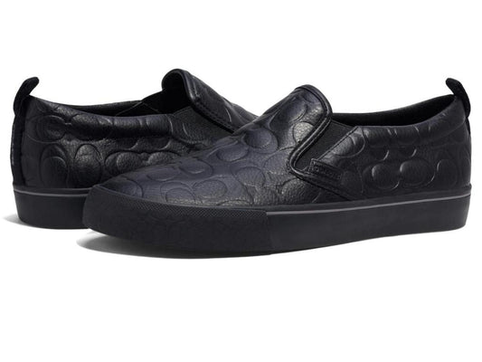 Signature Embossed Pebble Slip-On Skate Sneaker