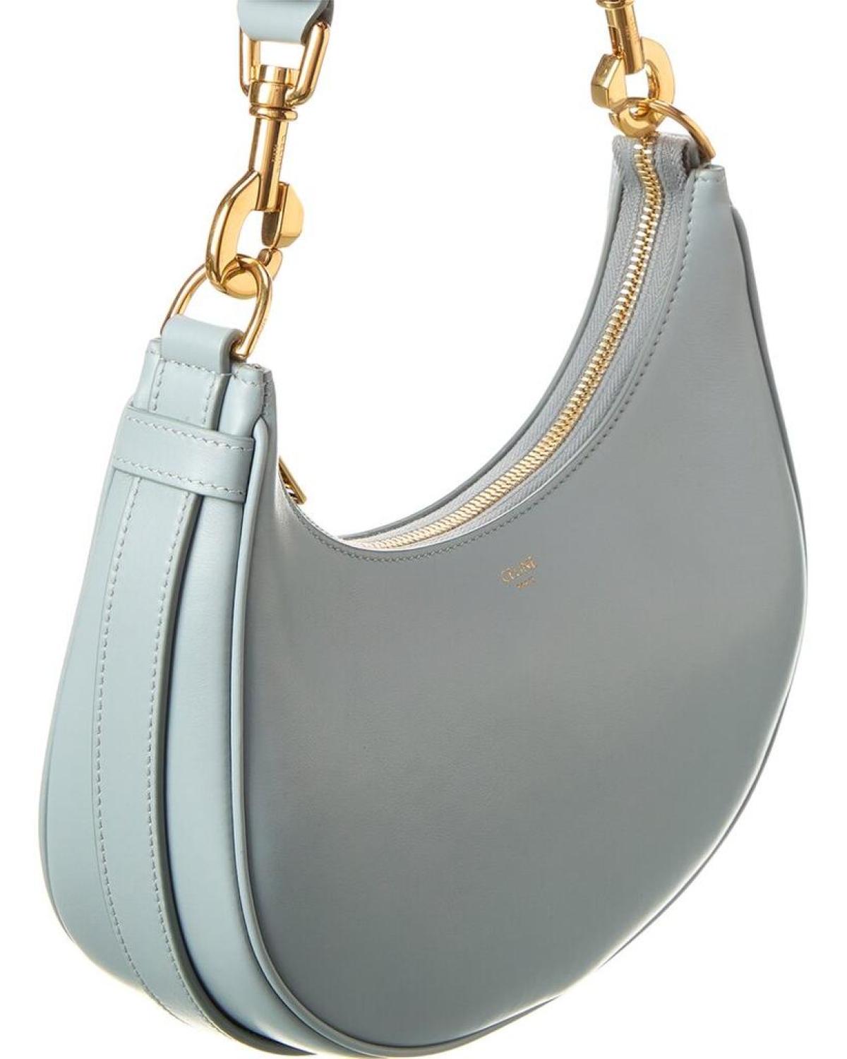 CELINE Ava Medium Leather Hobo Bag