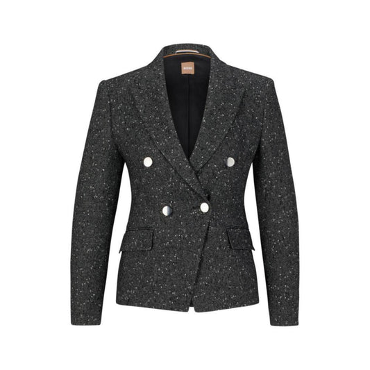 Slim-fit jacket in structured tweed