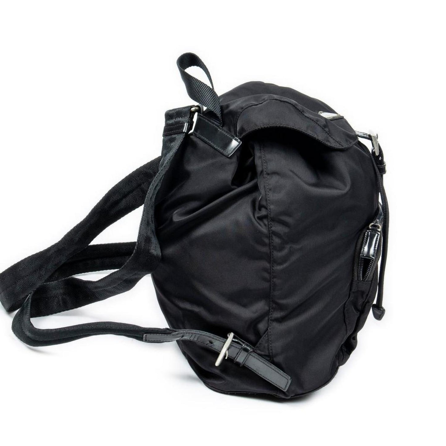 Flap Drawstring Backpack