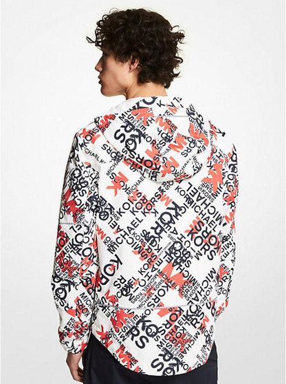 Graphic Logo Woven Hooded Jacket