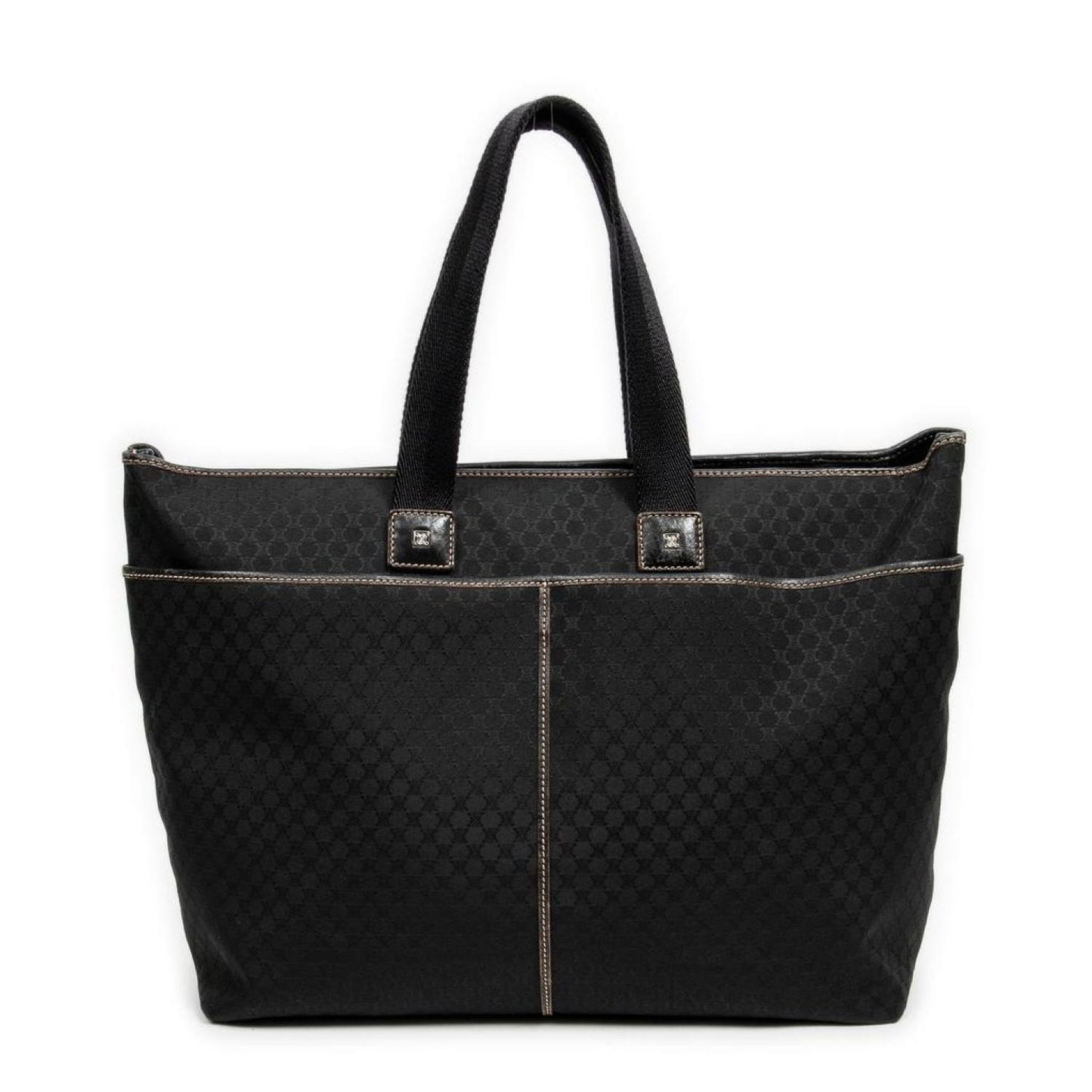 Large Double Front Pockets Zip Tote