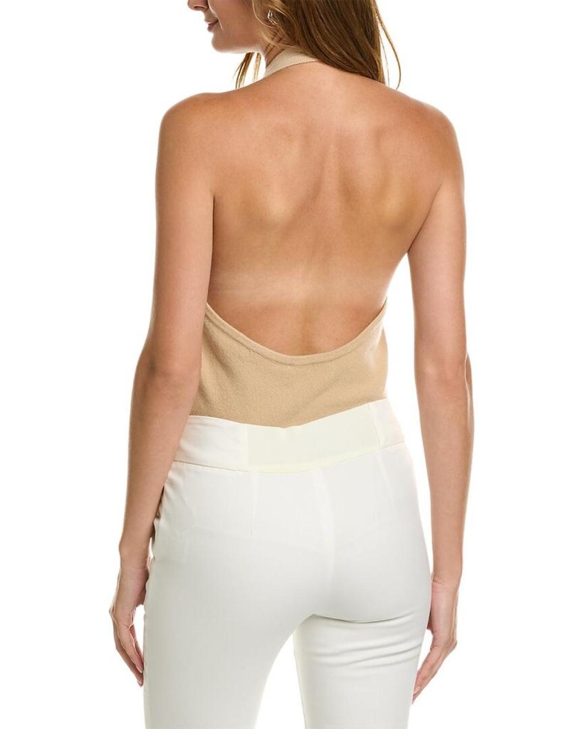 Michael Kors Halter Cashmere Bodysuit