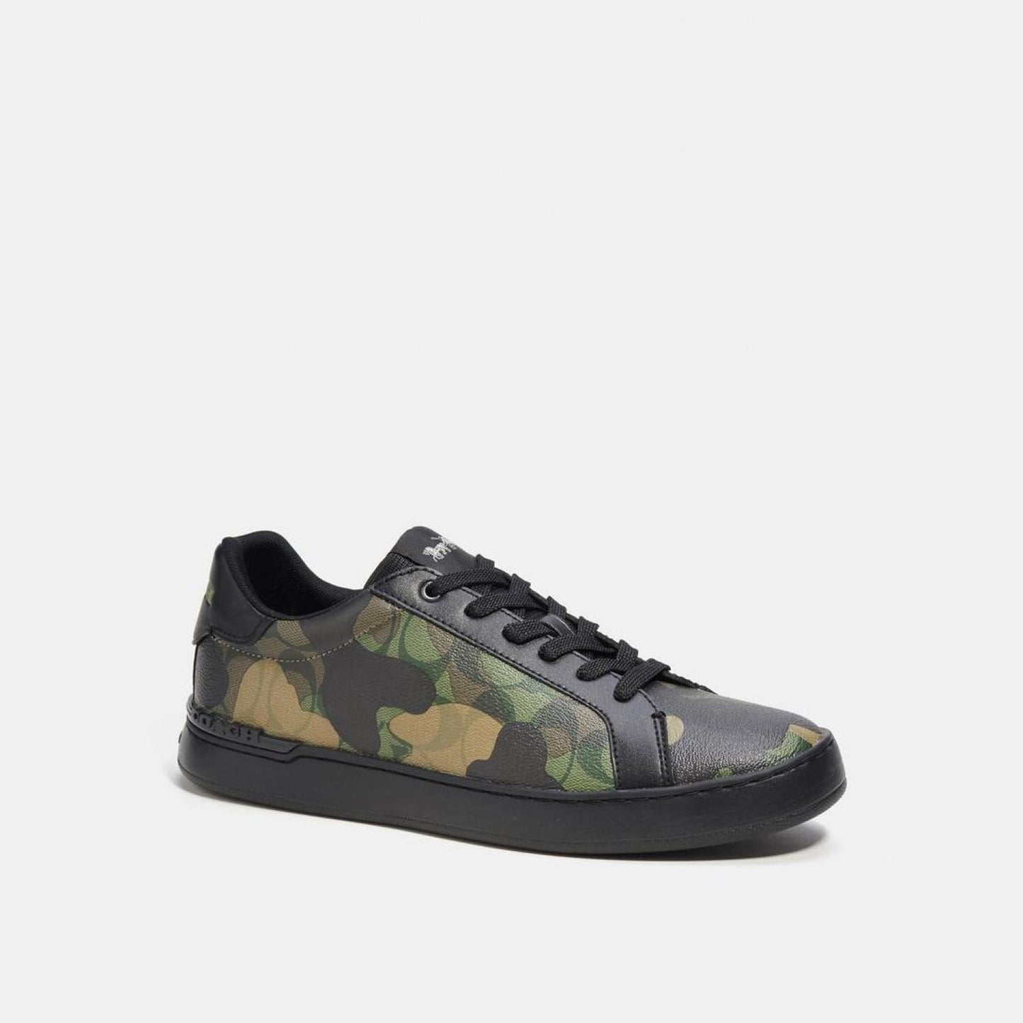 Coach Outlet Clip Low Top Sneaker In Signature Canvas With Camo Print