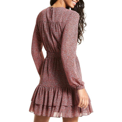 Womens Ruffled Mini Mini Dress