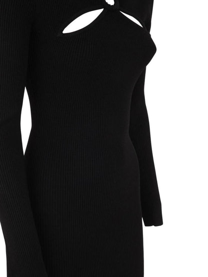 Michael Michael Kors Cut-Out Ribbed Knit Mini Dress