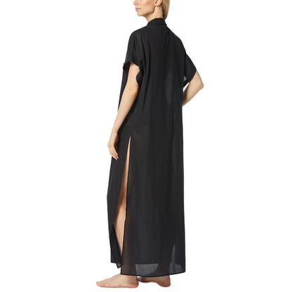 Women's Cotton High-Slit Utility Cover-Up Dress