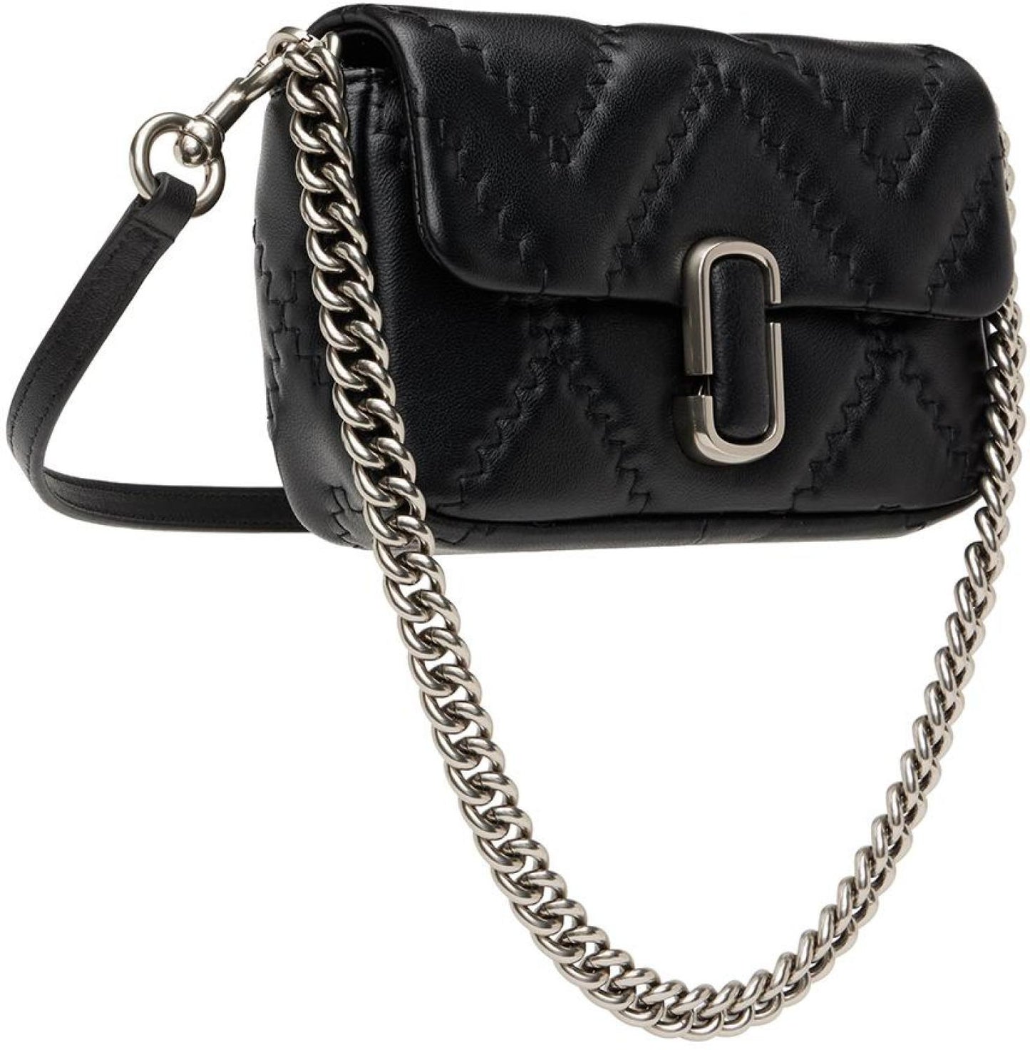 Black Mini 'The Quilted Leather J Marc' Shoulder Bag