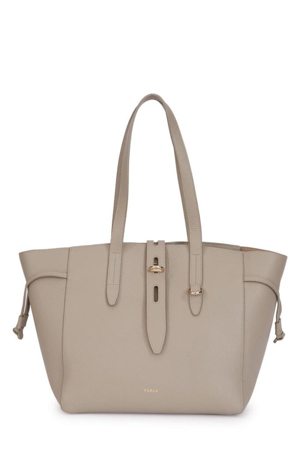 Furla Net Logo Detailed Tote Bag