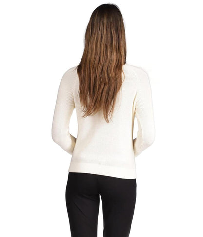 Crop Shaker Zip Sweater