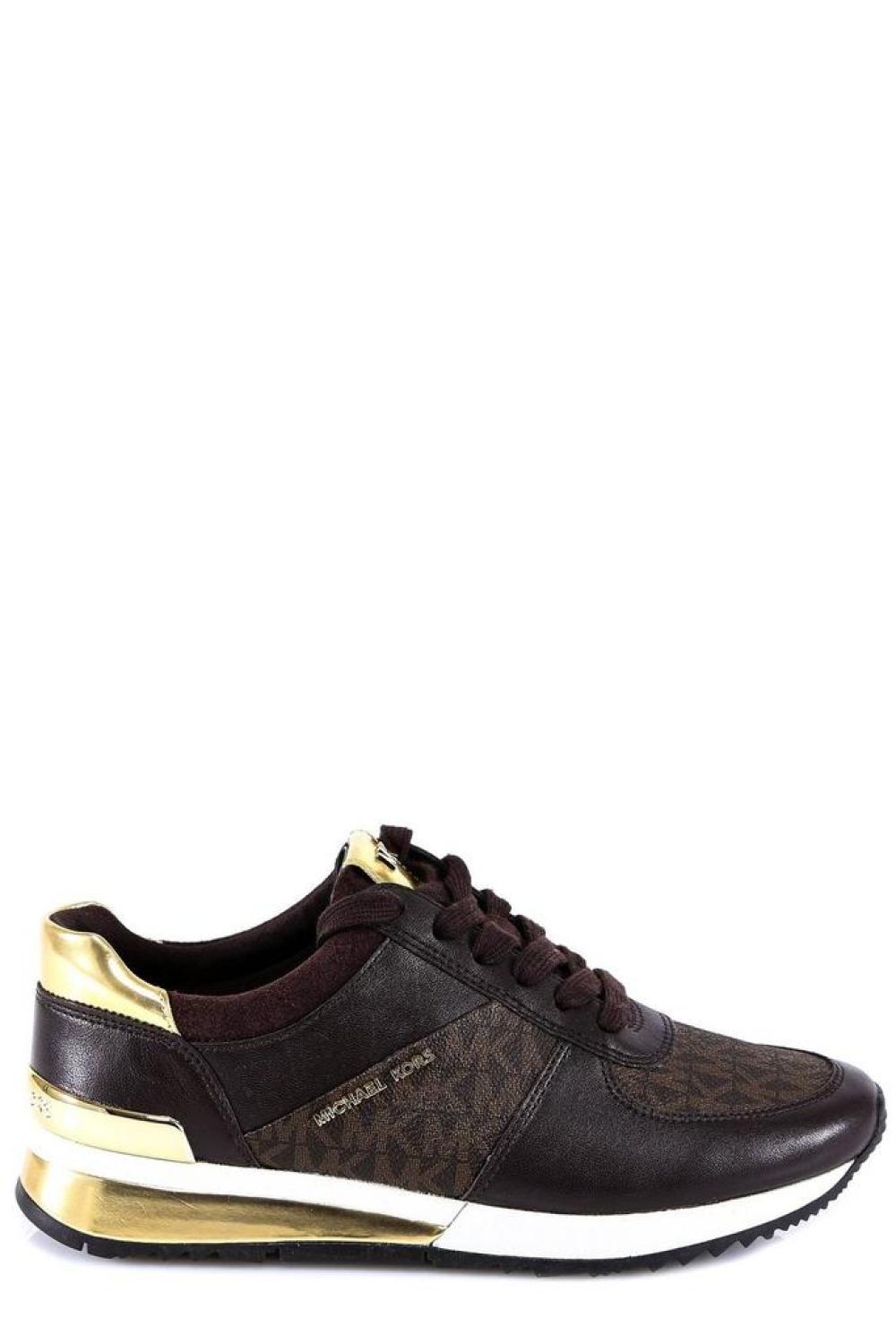 Michael Michael Kors Monogram Patterned Lace-Up Sneakers