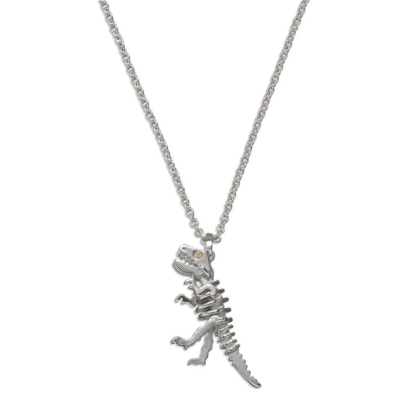 Faux Stone Signature Rexy Pendant Necklace