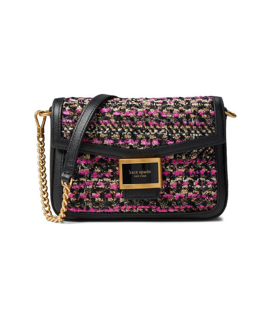 Katy Tweed Flap Chain Crossbody