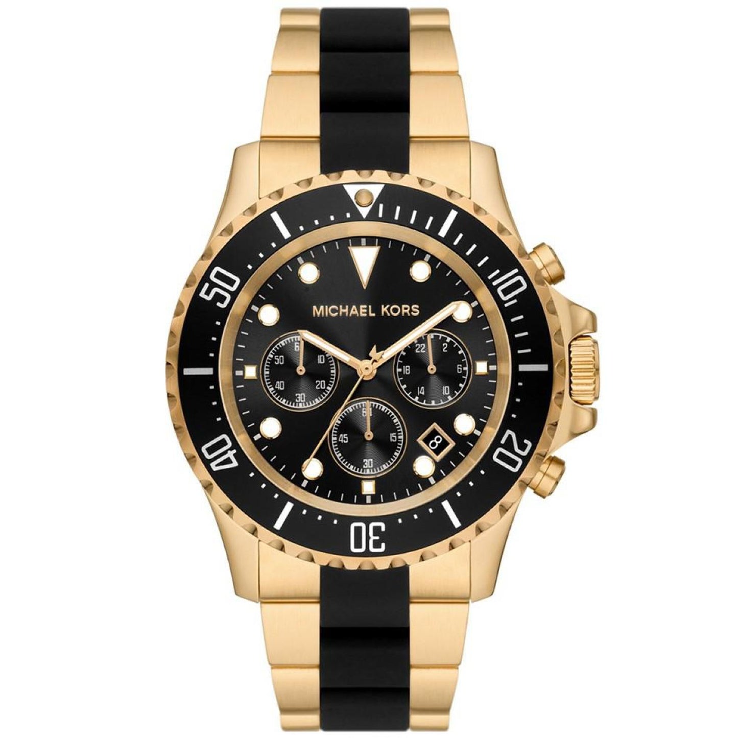 Men's Everest Chronograph Gold-Tone Stainless Steel Bracelet Watch 45mm