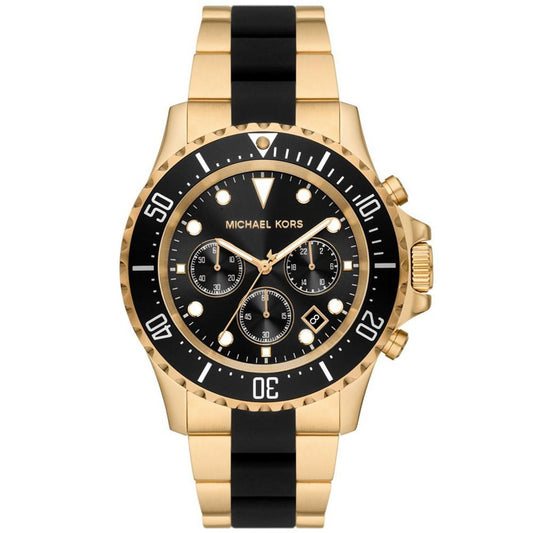 Men's Everest Chronograph Gold-Tone Stainless Steel Bracelet Watch 45mm