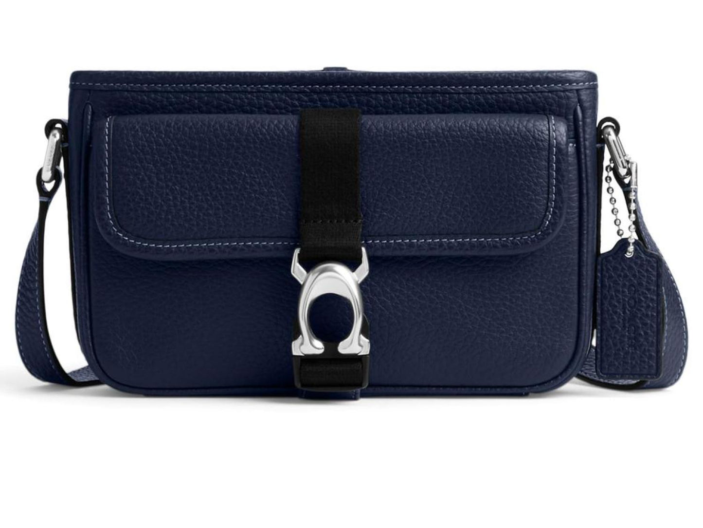 Beck Slim File Bag Crossbody in Pebble Leather