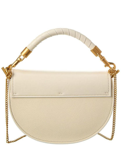 Chloé Marcie Chain Flap Leather & Suede Shoulder Bag