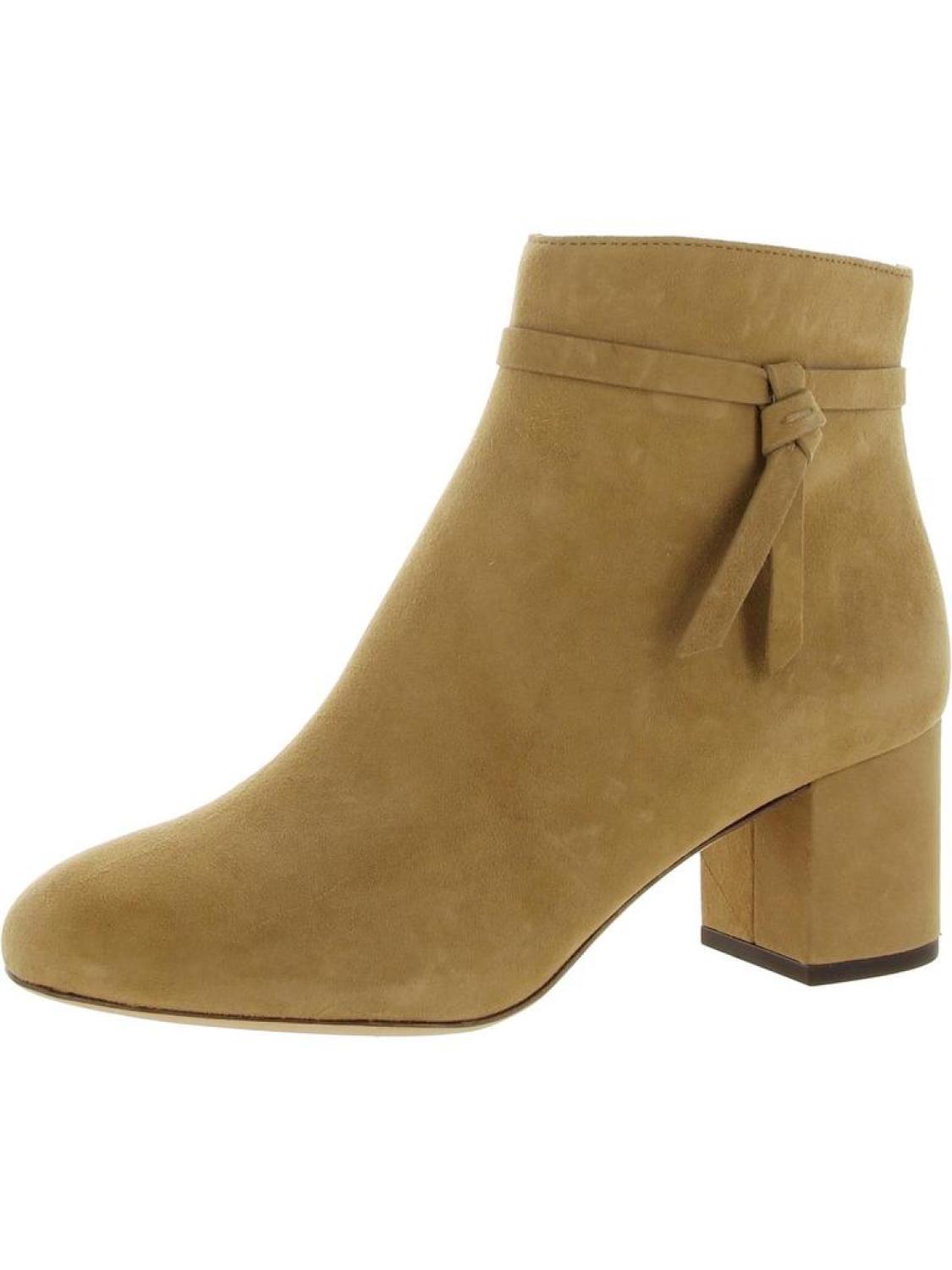 Knott Womens Suede Side Bow Booties