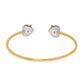 Gucci Le Marche Des Merveilles 18K Yellow Gold and Sterling Silver, Diamond 0.69ct. tw. Cuff Bracelet YBA433752001017