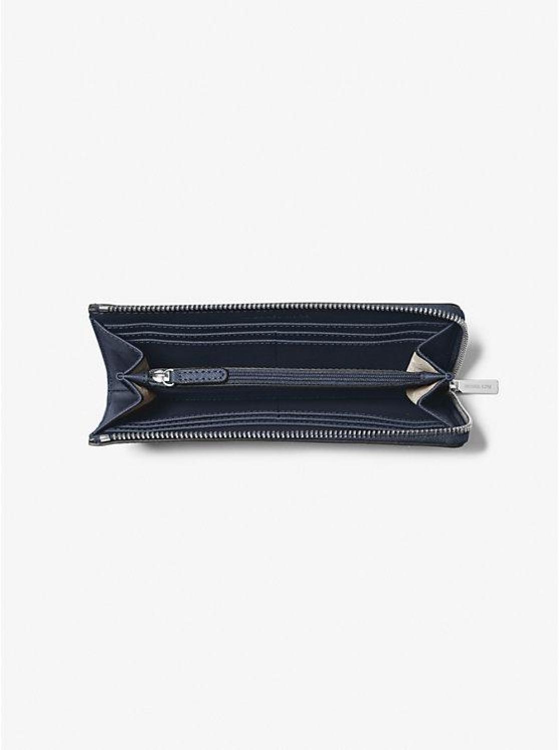 Jet set large best sale saffiano leather pocket wallet